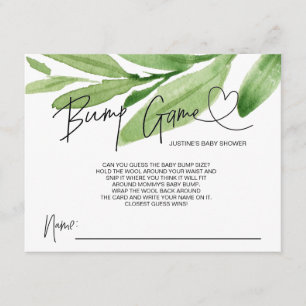 Neutral juego Baby Shower Bump Adivina tarjetas de