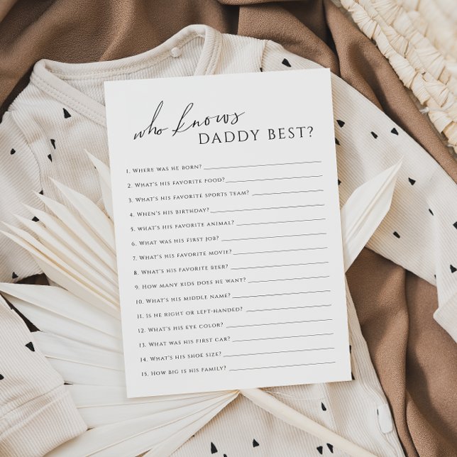 Neutral que conoce la tarjeta de juego Baby Shower (Subido por el creador)