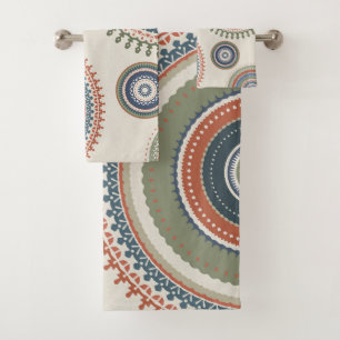 Neutral Sage Blue Multi Mandala