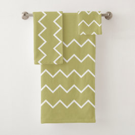 Neutrale Töne Khaki mit weißen Zacken