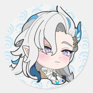 Neuvillette Pegatina Chibi