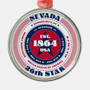 Nevada 36º Ornamento Estatal de Navidad