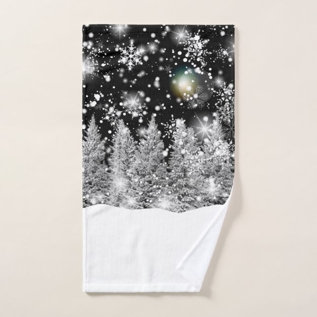 Nevada en el solsticio de invierno  (Toalla de mano)