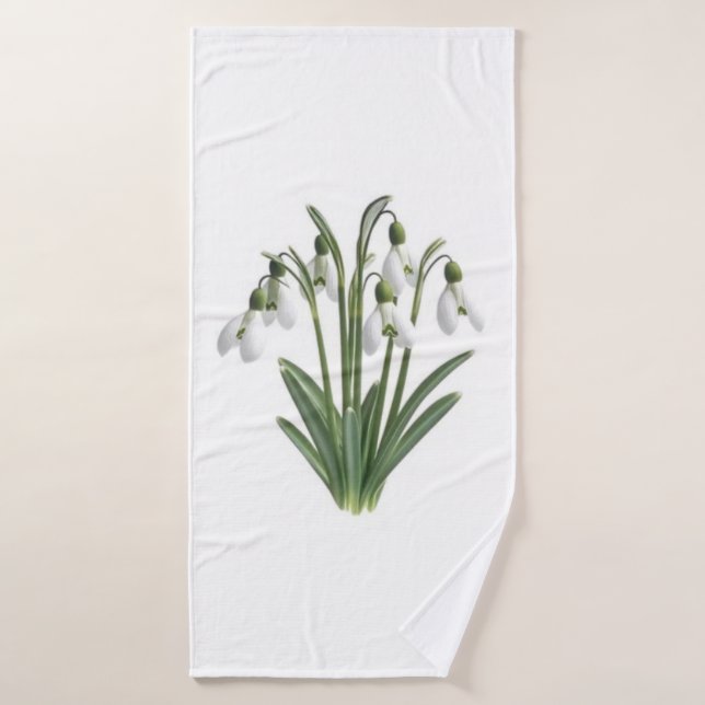 Nevada Primavera de la Flor de Enero (Toalla de baño)