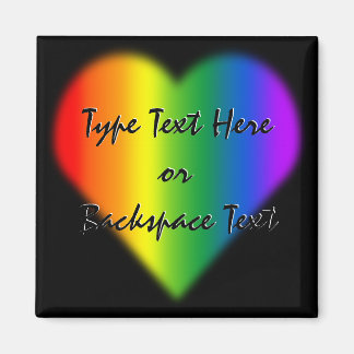 Nevera del orgullo gay imán Personalizado Rainbow 