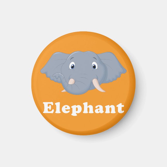 Nevera elefante imanes en la cocina (Frente)