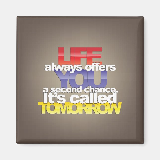 Nevera imán con citas inspiradoras (Frente)