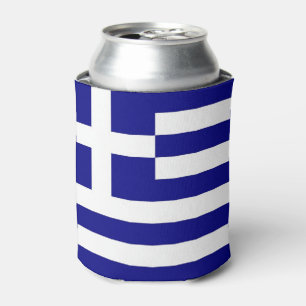 Neverita de bebidas con la bandera de Grecia