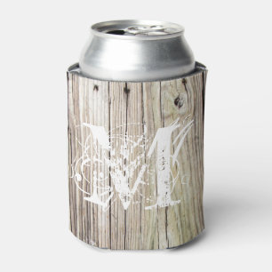 Neverita de bebidas con monograma de madera