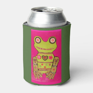 Neverita de bebidas de encargo con la rana de