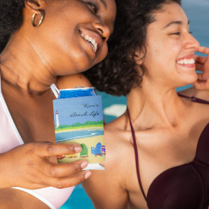 Neverita de bebidas personalizado vida de la playa