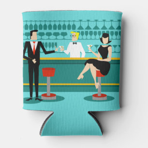 Neverita de bebidas retro adaptable del salón de