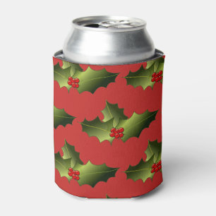 Neverita de bebidas rojo y verde del muérdago