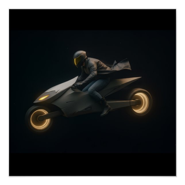 Nevoy Ryder Blaze Motorbike Poster (Anverso)