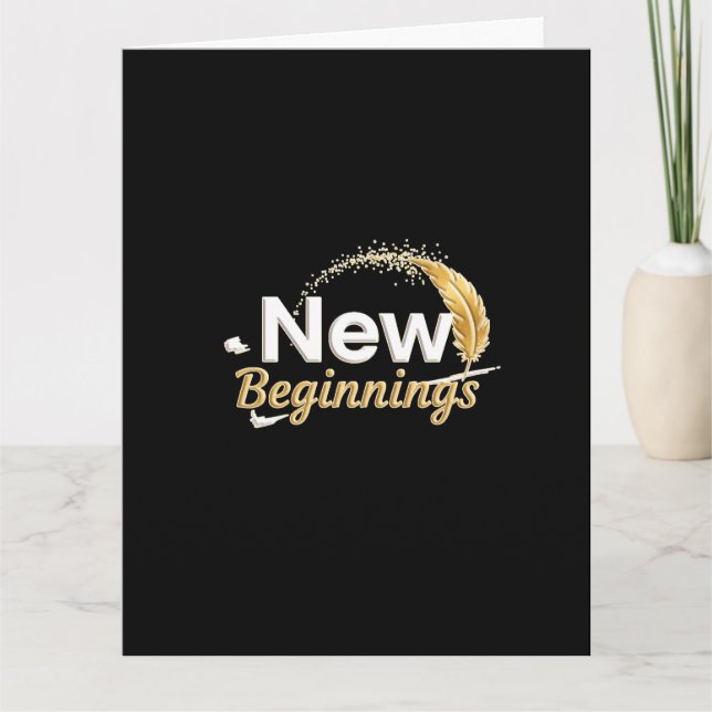 New Beginnings /  Tarjeta Nuevos Comienzos (Anverso)