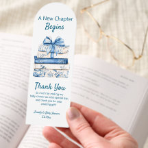 new chapter begin, blue bow books baby shower