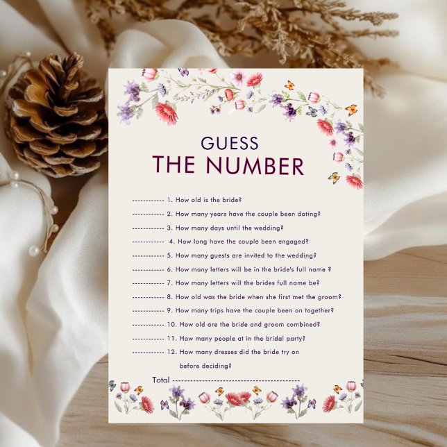 New Chapter Bridal Shower Guess the Number Game (Subido por el creador)