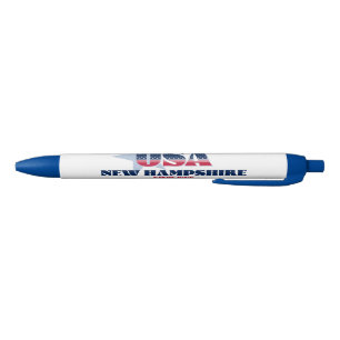 New Hampshire con una pluma de iconos norteamerica