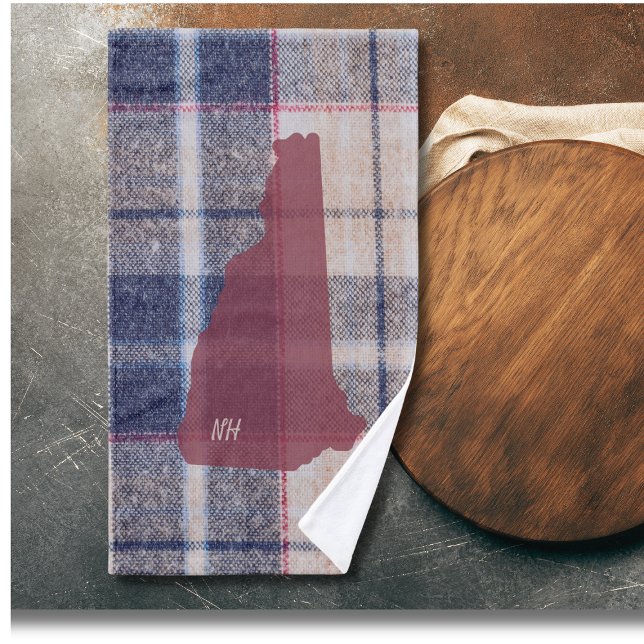 New Hampshire Plaid Personalized Hand Towel (Subido por el creador)