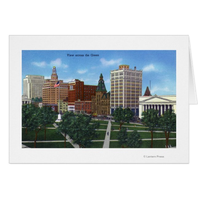 New Haven, CTView desde el otro lado del Green (Anverso (Horizontal))