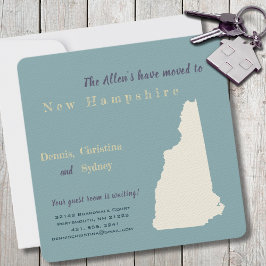 New Home New Hampshire Moving Invitación Card