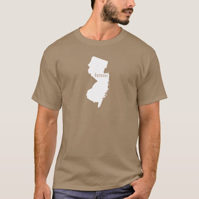 New Jersey Home State NJ T-Shirt (Anverso)