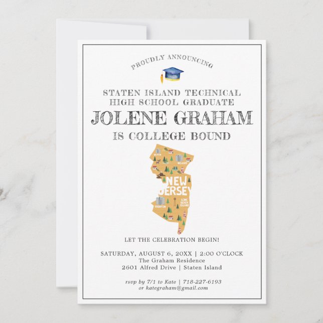 New Jersey | Partido de Graduación Vinculado a la  (Anverso)