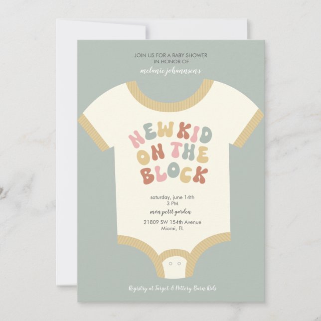 New Kid on the Block Baby Shower (Anverso)