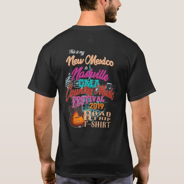 New México a las camisetas del Fest de la música (Reverso)