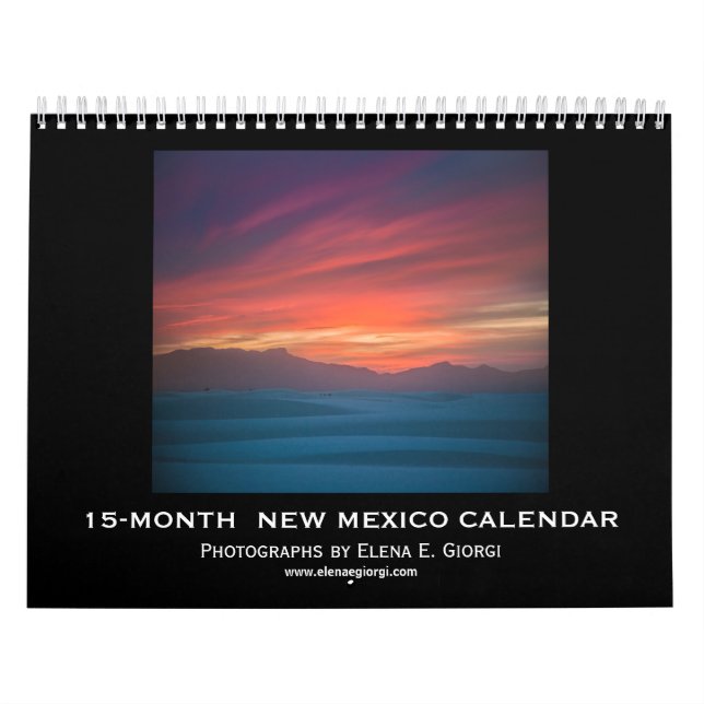 New México calendario de 15 meses, 2019-2020 (Tapa)