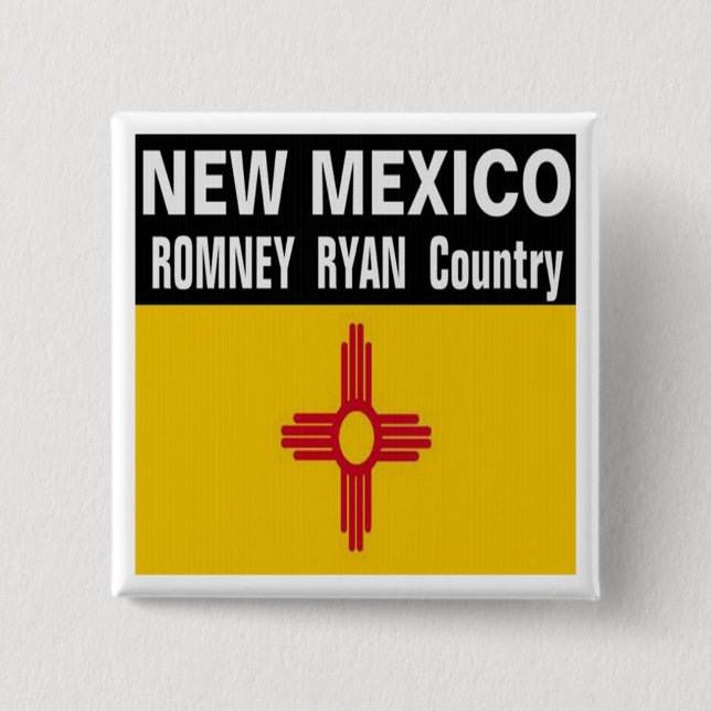 NEW MÉXICO es botón del país de Romney Ryan (Anverso)