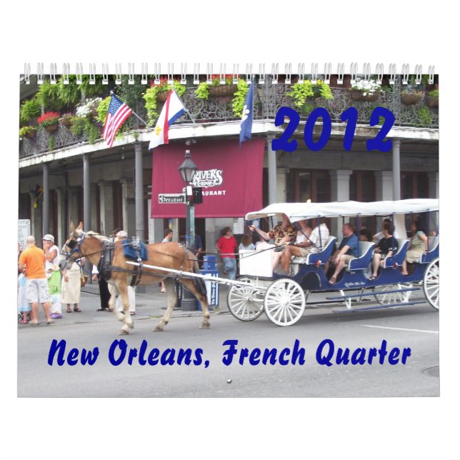 New Orleans, calendario del barrio francés 2012 (Tapa)