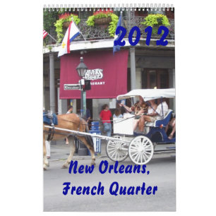New Orleans, calendario del barrio francés 2012