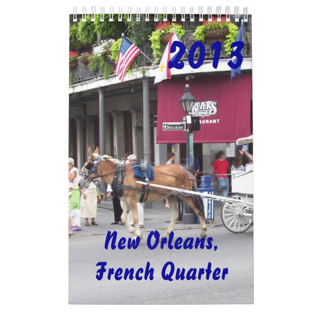 New Orleans, calendario del trimestre francés 2013 (Tapa)