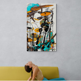 New Orleans Jazz Man Resumen de arte