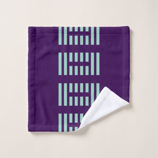 New Stylish Wash Cloth with Modern Stripe Pattern (Toallita)
