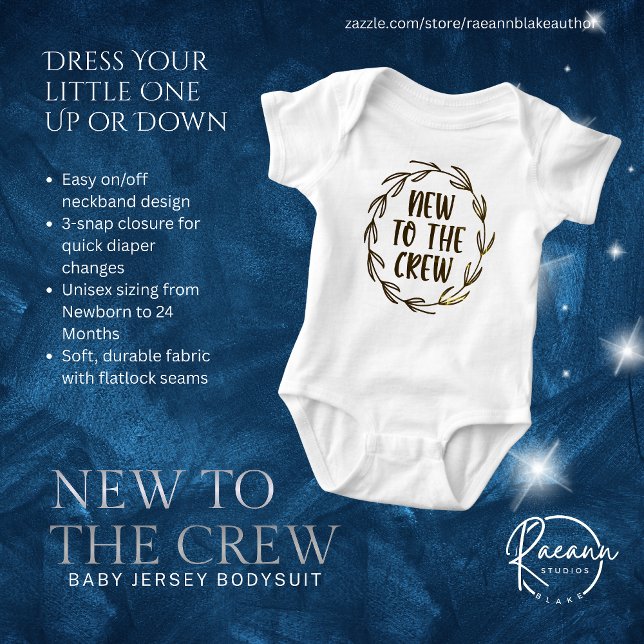 New to the Crew Baby Jersey Bodysuit (Subido por el creador)
