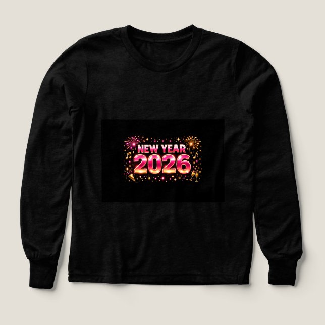 New Year 2026 Celebration T-Shirt | Stylish Party  (Diseño frontal)