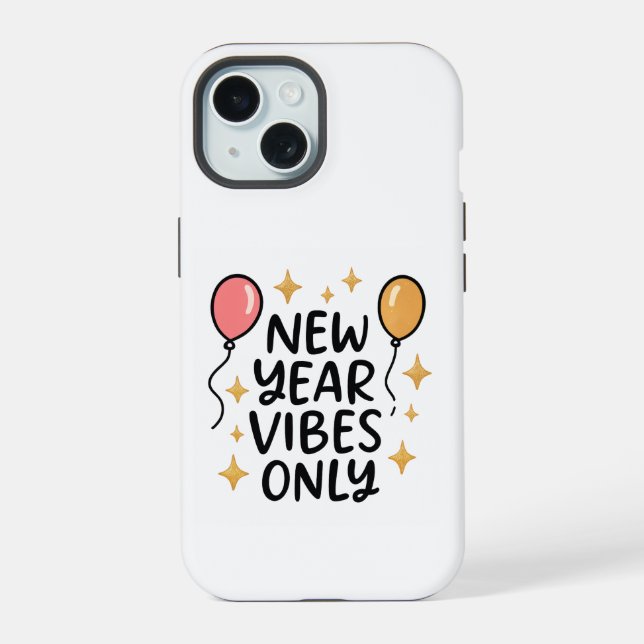 "New Year Vibes Only" iPhone Case (Reverso )