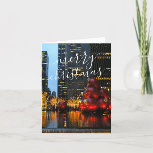 New York City Holiday ilumina la tarjeta navideña 