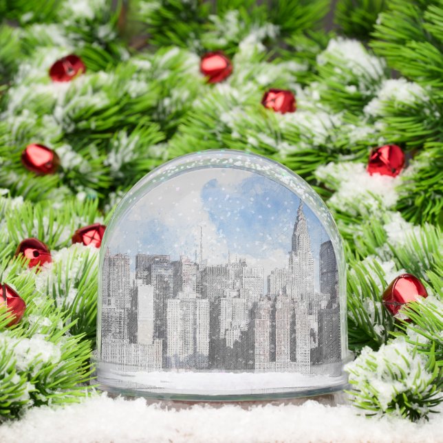 New York City Manhattan Skyline – NYC Travel  (Navidad)