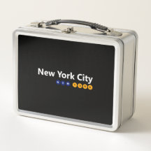 New York City, New York Metalizado Lunch Box