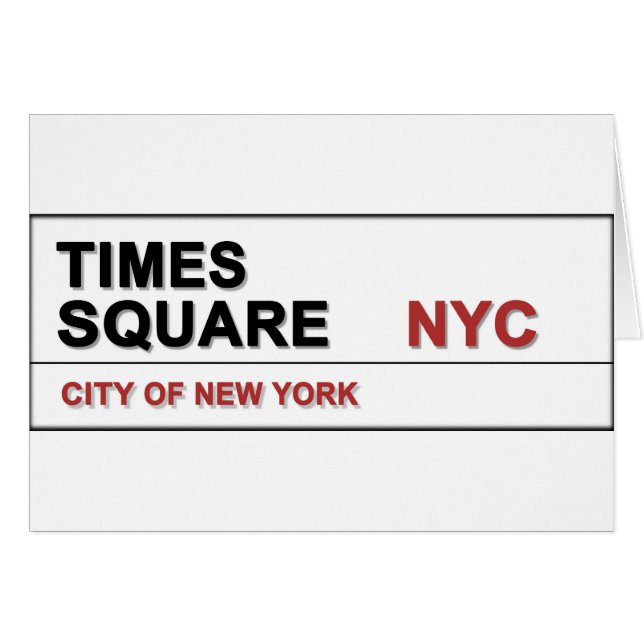 New York City Times Square (Anverso (Horizontal))