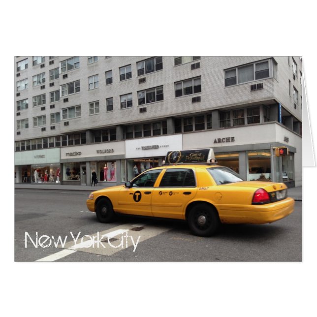 New York City UpEast Side Yellow Taxi Cab NYC (Anverso (Horizontal))