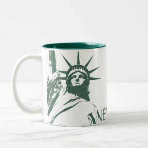 New York Mug New York Estatua de la Copa del Café