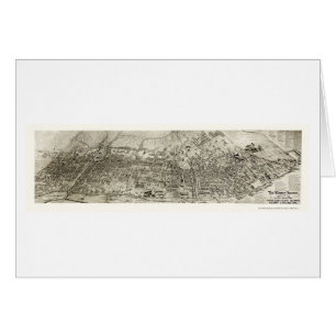 Newark, mapa panorámico de NJ - 1907