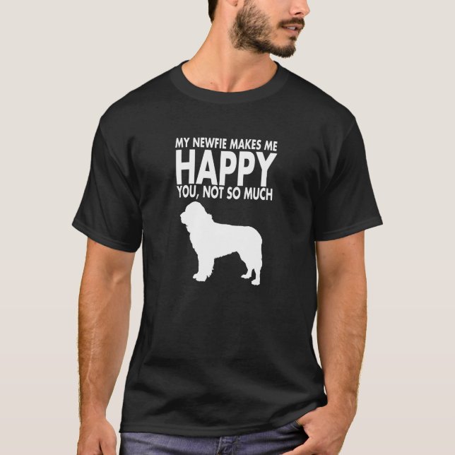 Newfie o camiseta del perro de Terranova (Anverso)