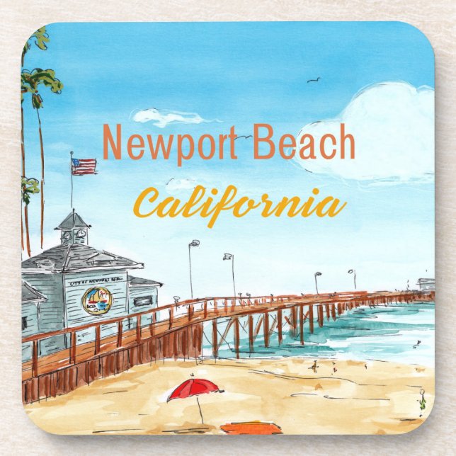Newport Beach California Posavasos (Frente)