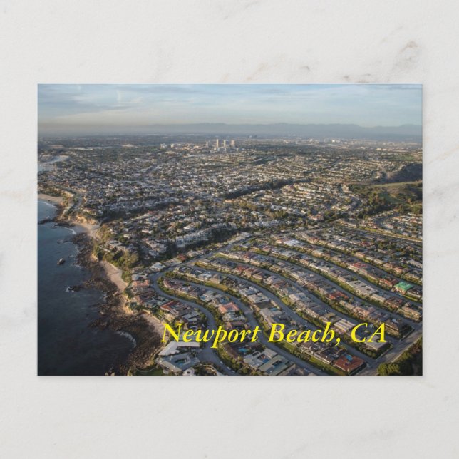 Newport Beach, tarjeta postal CA (Anverso)