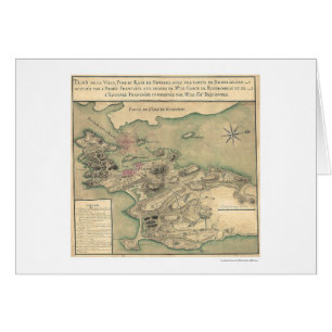 Newport, mapa revolucionario 1780 de RI